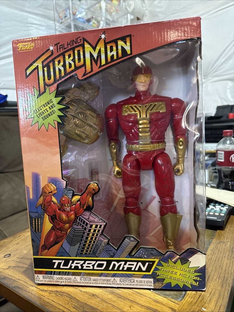 Funko 2021 Talking Turbo Man Deluxe 13.5″ Figure Jingle All the Way Exclusive