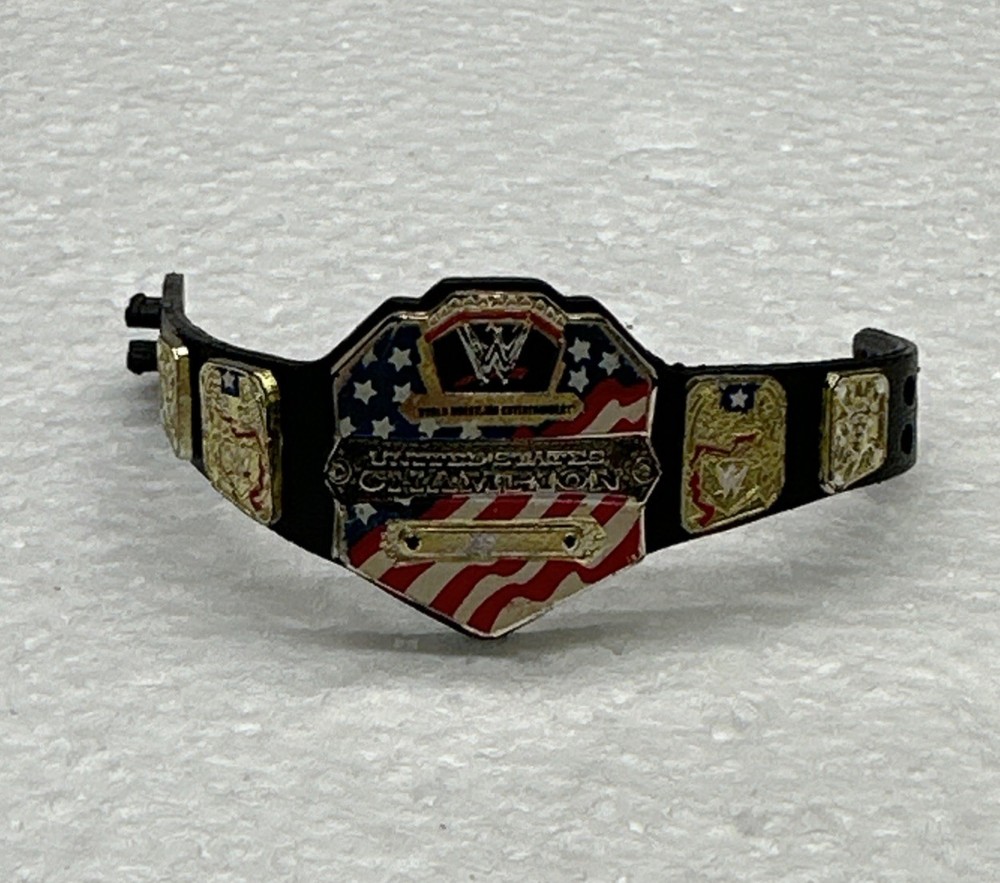 2011 Mattel Elite WWE United States Championship Title Belt Shiny US Flag