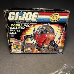 GI JOE Cobra Pogo 1987 Original Parts Bag Sealed Unopened Hasbro Vtg Open Box