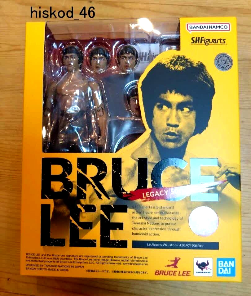 Bandai S.H.Figuarts Bruce Lee Figure LEGACY 50th Anniversary Ver. & Weapon Parts