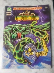 HTF 1986 Hasbro INHUMANOIDS Golden Coloring Activity Book One Scribble!