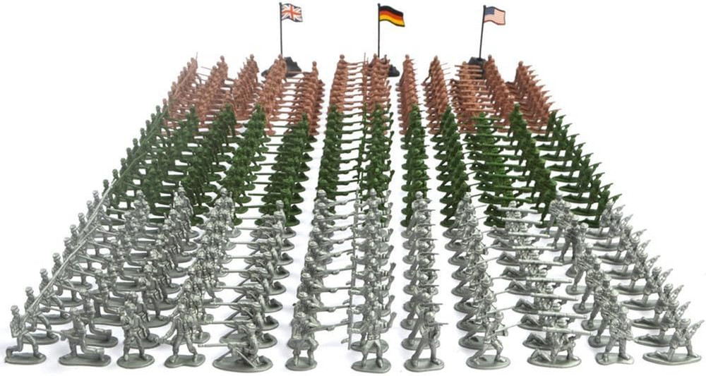 Army Men Action Figure Set – 300 Pcs Toy Soldiers Military Playset – Classic Arm