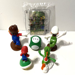 Super Mario Bros. McDonalds Lot of 6 – Mario Luigi Yoshi Toad Koopa Troopa Game