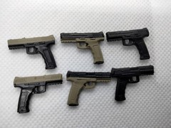 9mm Semi Auto Pistol 1/12 Scale Weapon Action Figure Accessory Force
