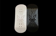 pot leaf fingerboard skateboard deck 36x94mm