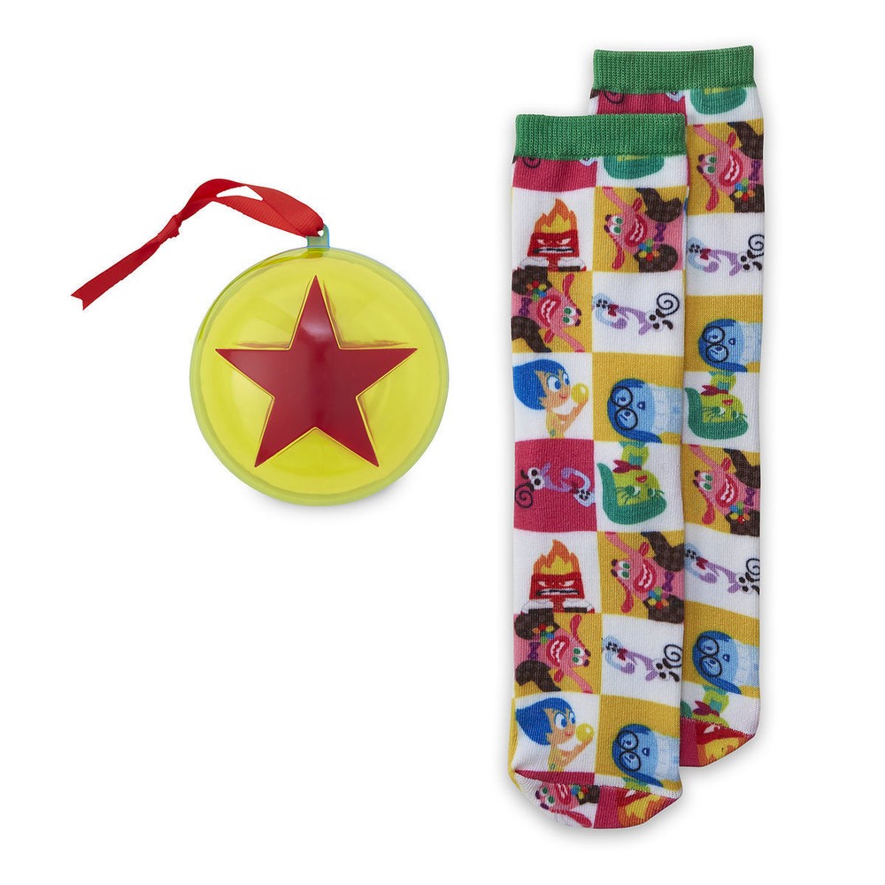 Disney Store Inside Out Socks in Pixar Ball Set Women Adults Joy Sadness Anger