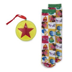 Disney Store Inside Out Socks in Pixar Ball Set Women Adults Joy Sadness Anger