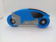 Retro Lightcycle Blue for Vintage Tron action figures and light cycle toys