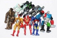 8pcs Real Steel Atom Ambush Midas Noisy Boy Zeus Xmas Figure Christmas SET 2024