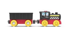 Battery Operated Locomotive Train, Magnetic Trains Toy for Wooden Tracks,