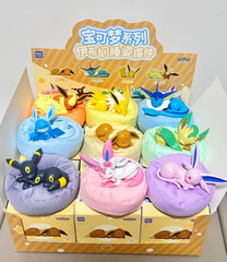 Authentic Pokemon Eevee sleeping position Series Blind Box Toy Figure NEW HOT