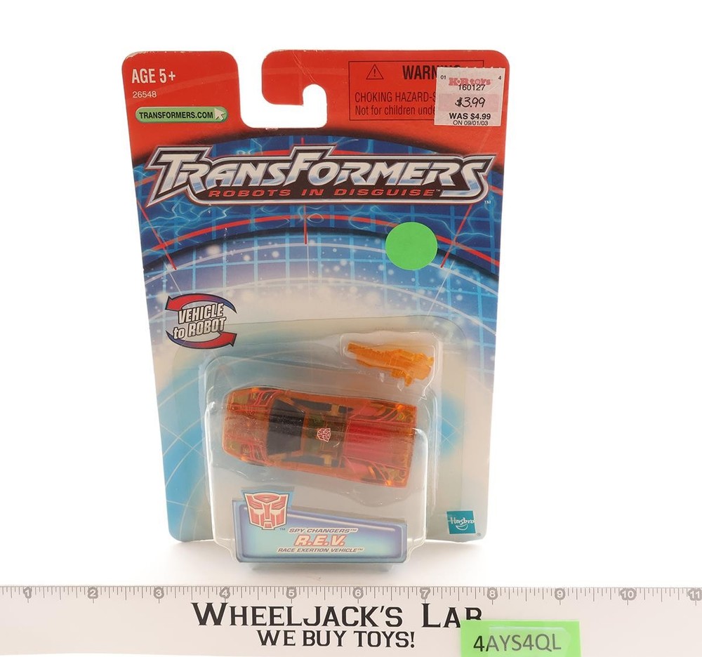 R.E.V. Spy Changers Transformers Robots in Disguise 2001 Hasbro NEW SEALED