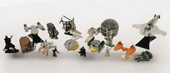 LOT 17 VINTAGE STAR WARS MICRO MACHINES SHIPS FIGURES DARTH VADER LUKE SKYWALKER