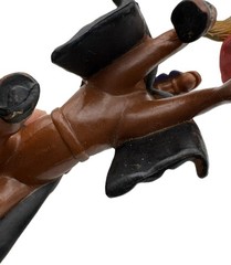 Simba Medieval Kingdoms Jousting Knight Horse Figure Red/Silver & Black/Purple