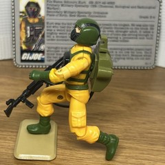 1985 AIRTIGHT V1 100% Complete File Card Vintage Figure GI Joe Hasbro ARAH