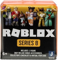 Roblox Celebrity Series 8 Orange Mystery Blind Box Figures Toy NEW+Virtual Codes