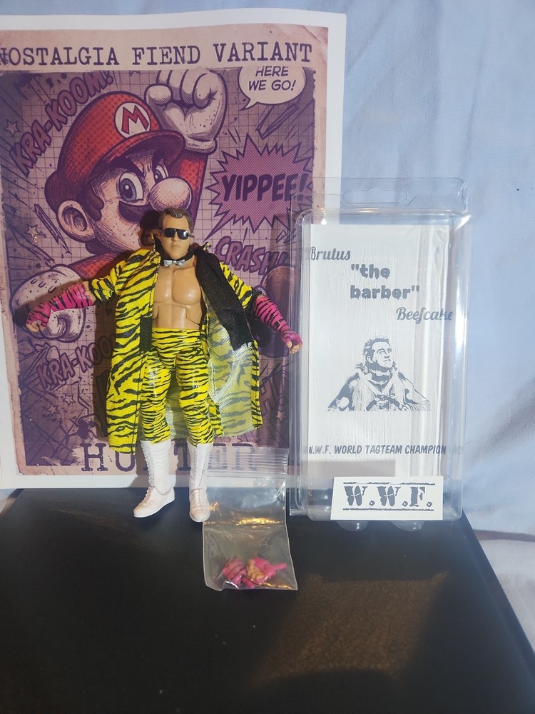 WWE Elite Greatest Hits Brutus Beefcake Figure WWF Legends Dream Team Complete