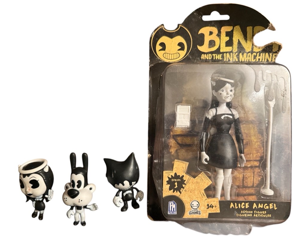 Meatly Games Bendy And The Ink Machine Lot Of 4 Collectable Figures