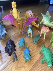 30+ Dinosaurs Plastic rubber Toy Action Figures Lot stegosaurus Imaginext T Rex