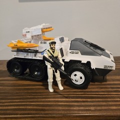 1985 G.I. Joe Snow Cat With Frostbite Driver. Complete. Hasbro ARAH. Read