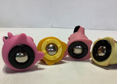 Lot of 4 Vintage 1999 Nintendo Pokemon Roller Ball Figures Sliders 1 1/4″ Tall