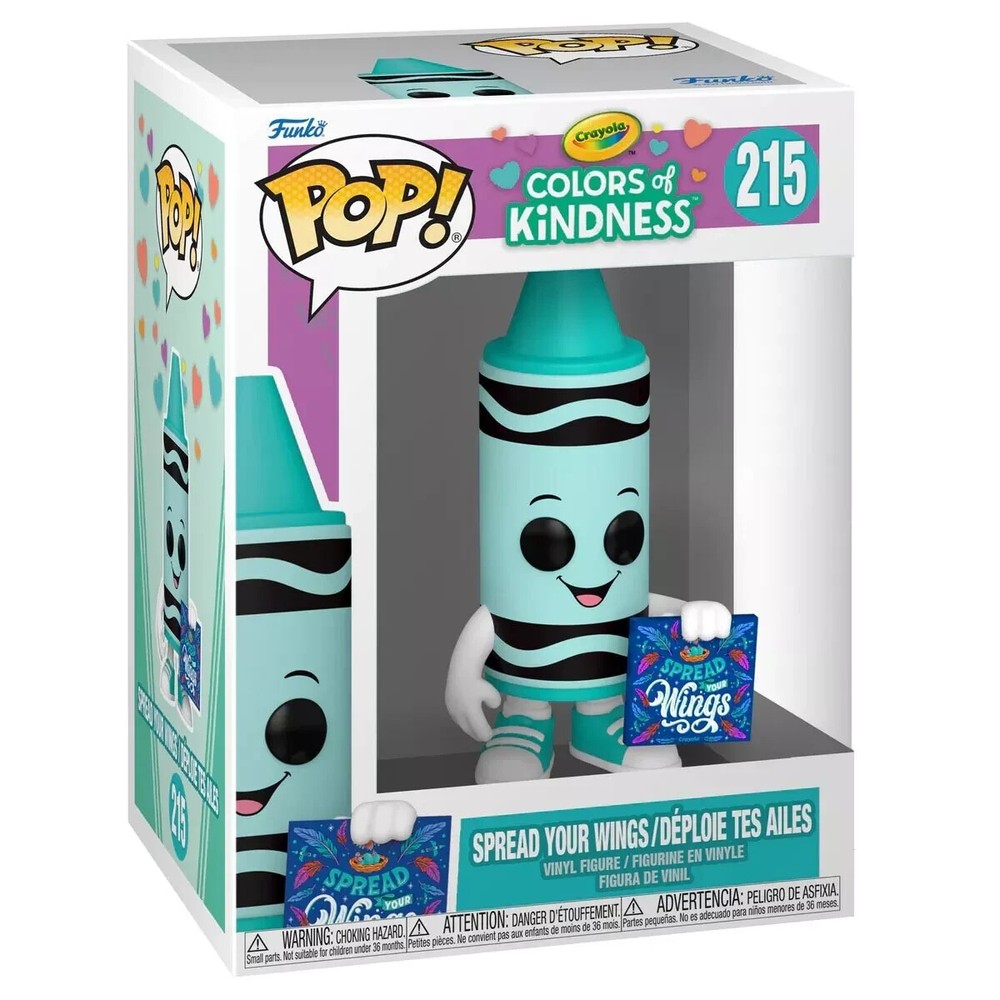 CRAYOLA TEAL CRAYON (COLORS OF KINDNESS) 3.75″ POP VINYL FIGURE NEW 215 FUNKO