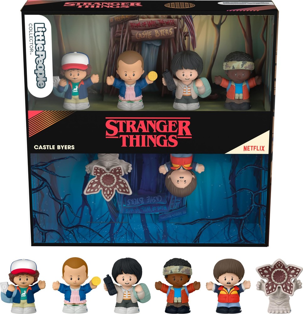 Stranger Things Castle Byers Set: 6 Figures for Adults & Fans in Display Package