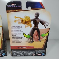 NIB 2 Hasbro 6″ Black/Gold + Red/Gold/Gray Spider-Man No Way Home Action Figures