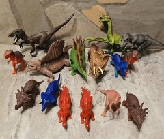 Animal Planet Dino Lot of 15 Dinosaurs Triceratops Use W/ Jurassic Park T-Rex