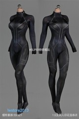 1:6 Black Tights Bodysuit Clothes Outfit For 12″ Female HT PH TBL JO Figure Body