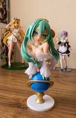 17cm Glittering Star ver. Hatsune Miku Anime Figure Kawaii Globe Girl Action Fig