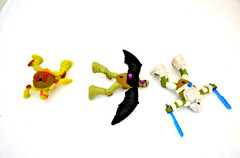 LOT 3 TMNT Ninja Turtles Viacom Action Collectables McDonald 2016 3″ Happy Meal