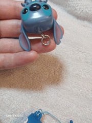 Disney Stitch Figure Lot Of 5 Metal, Rubber, Plastic