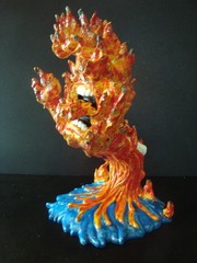 FLAME HAND Custom Kidrobot Santa Cruz Skateboards Screaming Hand Figure