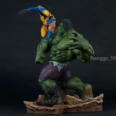 Hulk VS. Wolverine PVC Figure Statue Model Toy Collection Christmas Gift Toy