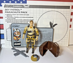 GI Joe Airwave 1990 v1 *NEAR COMPLETE w/Card & Blueprints, NEAR MINT! Sky Patrol