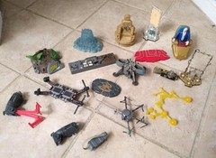 Assorted Action Figure Parts & Accessories Lot Vintage & Modern