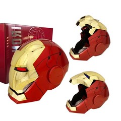 Autoking Iron Man Hero Helmet MK 5 1:1 Voice Touch Remote Control Sounds Effects