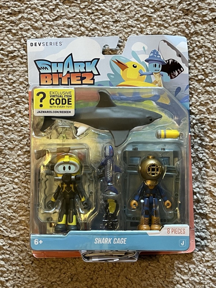 Devseries Game Pack With Code Shark Bite 2 Shark Cage Diver Sea Diver New Sealed