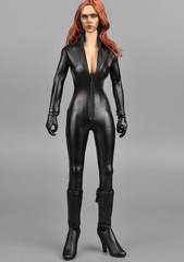 1/6 One Piece Leather Jumpsuit Bodysuit For 12″ Hot Toys PHICEN TBLeague Figure