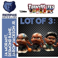 2022-24 Teenymates Lot Of 3 Figures Morant Jackson Jr. Bane Memphis Grizzlies