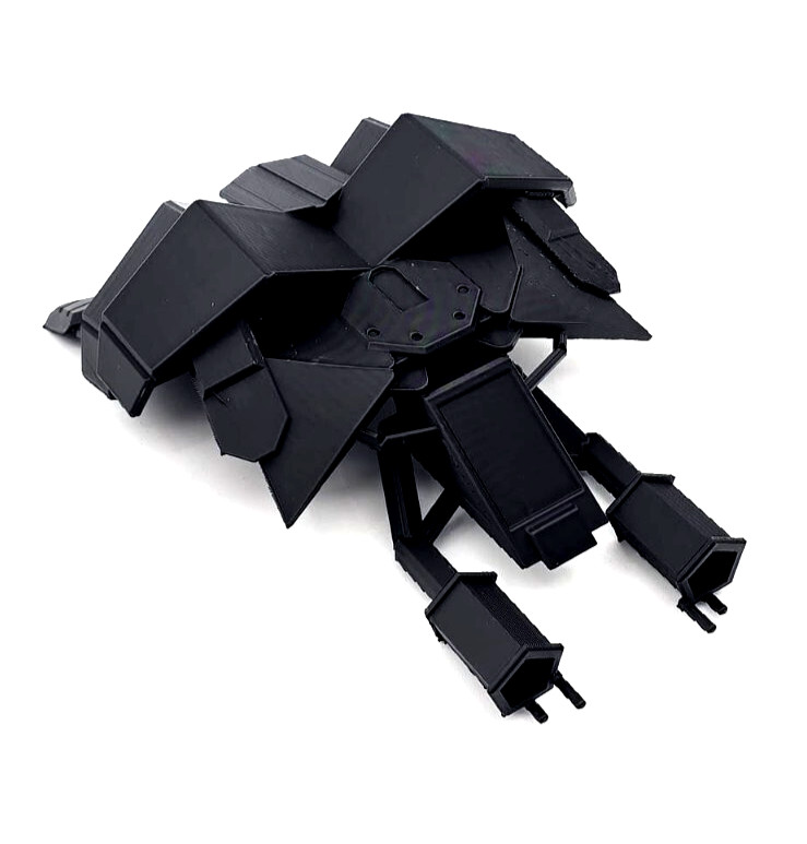 The Bat From Dark Knight Rises Black Fully Assembled 7x6x2.5 inches 3D Printed