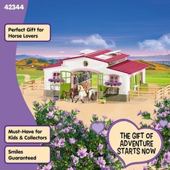Complete 97-Piece Equestrian Playset with Barn, Horses & Accessories – Ages 5+