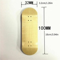 32mm Basic Complete Wooden Maple Handmade Fingerboard Finger Skateboard Pro Set