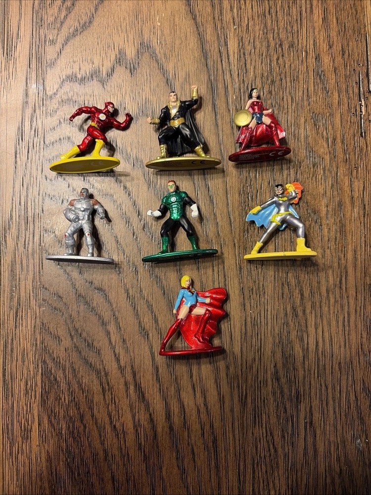 DC Comics Supergirl Flash Nano Metalfigs Figures Die Cast Lot of 7