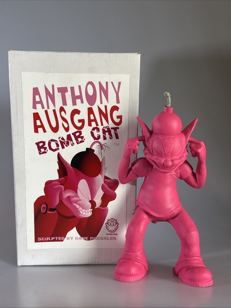 Anthony Ausgang Bomb Cat Munky King Toy Art Figure New In Box SIGNED