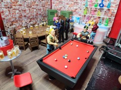 3D Printed Green Pool Table For G.I JOE A.R.A.H. For 3.75″ 1:18 Scale
