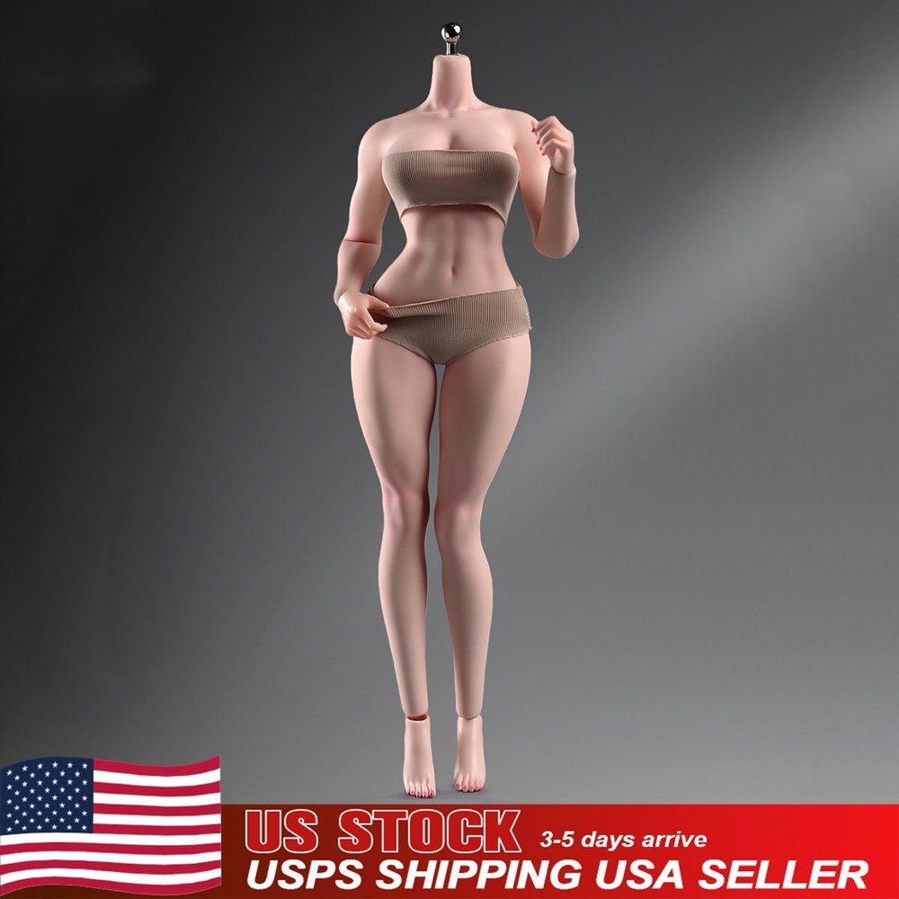 ANT T307 1/6th Female Fitness Model Action Figure Body 12in Muscle Bust Soldier