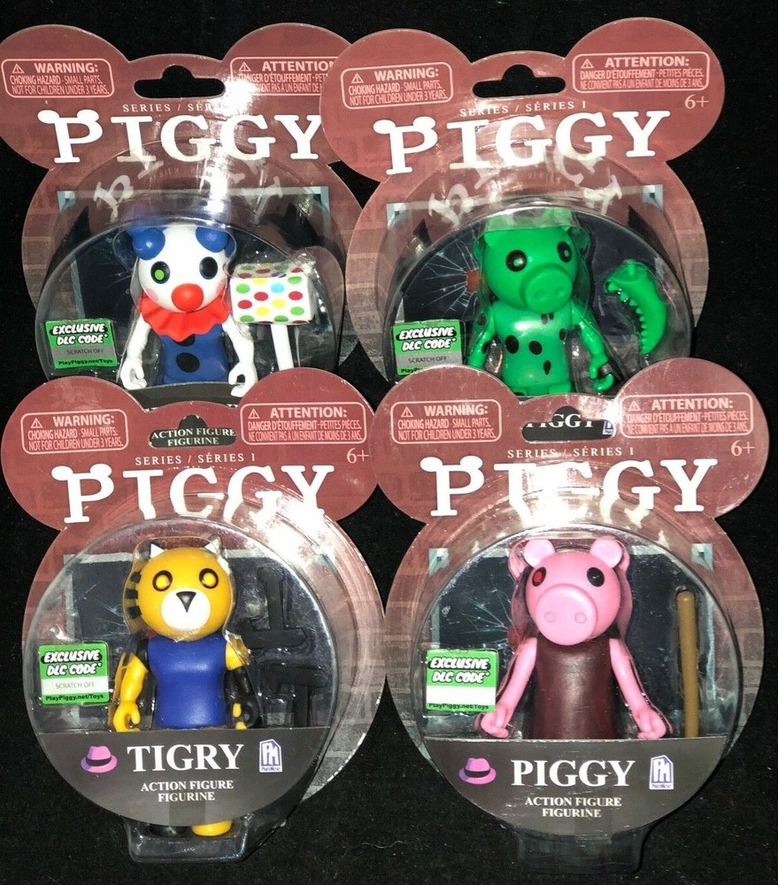 PIGGY Series 1 Dinopiggy Tigry CLOWNY PIGGY 3.5” Collectible Figure DLC Code 