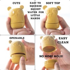 Mold Free Silicone Bath Bathtub Toys, Baby 6-12 Months, Toddlers 1-3, Non Toxic